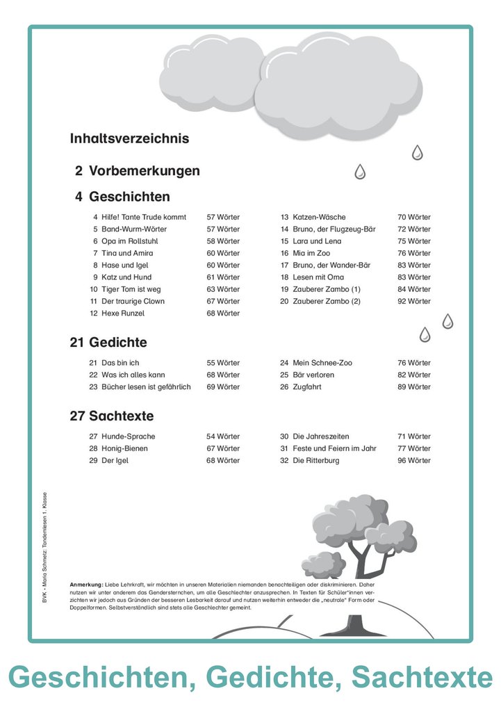 Weitere Ansicht: Tandemlesen - 1. Klasse | Maria Schmetz