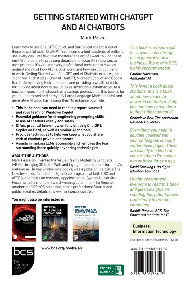 Weitere Ansicht: Getting Started with ChatGPT and AI Chatbots | Mark Pesce