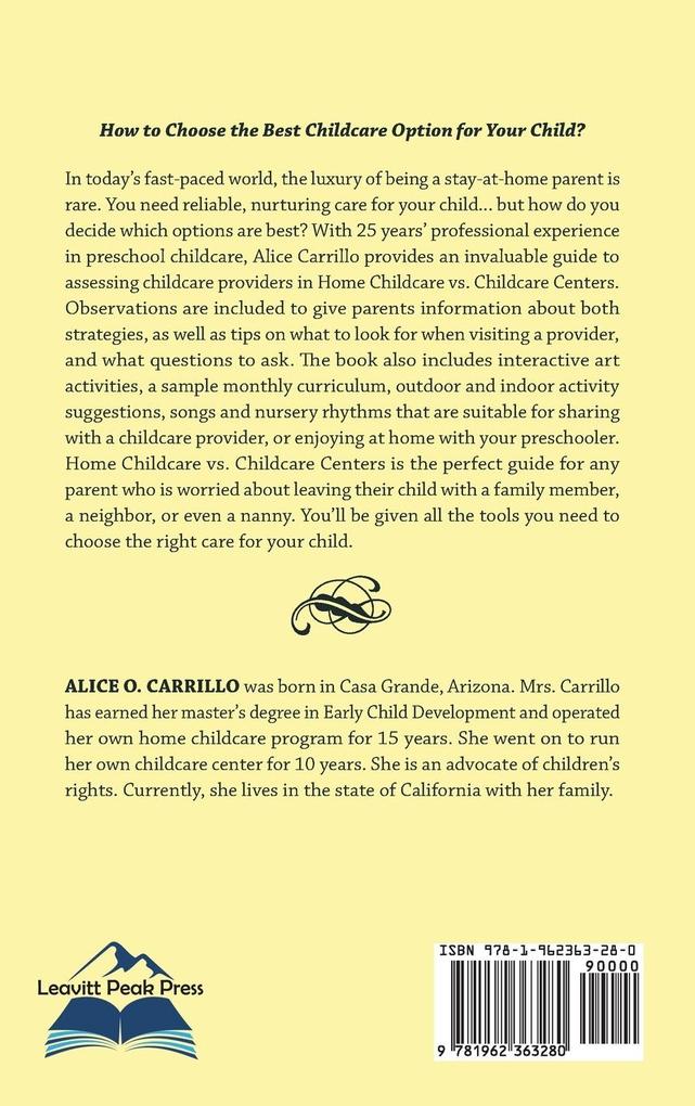 Weitere Ansicht: Home Childcare vs Childcare Centers | Alice O Carrillo