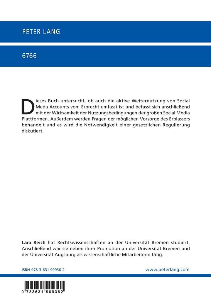 Weitere Ansicht: Der digitale Nachlass | Lara Reich