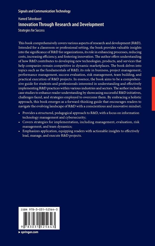 Weitere Ansicht: Innovation Through Research and Development | Hamed Taherdoost