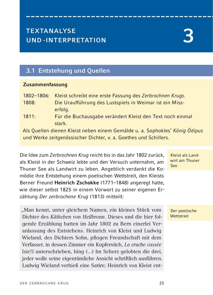 Weitere Ansicht: Der zerbrochne Krug von Heinrich von Kleist. - Textanalyse und Interpretation | Heinrich Kleist, Heinrich Von Kleist