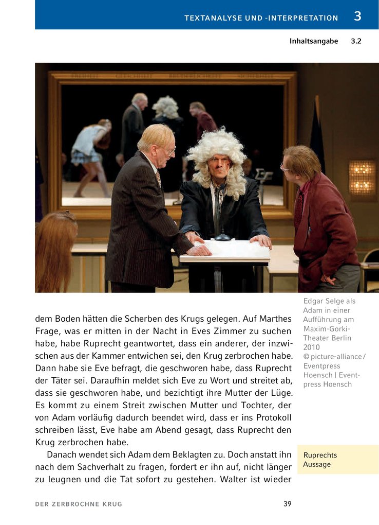 Weitere Ansicht: Der zerbrochne Krug von Heinrich von Kleist. - Textanalyse und Interpretation | Heinrich Kleist, Heinrich Von Kleist