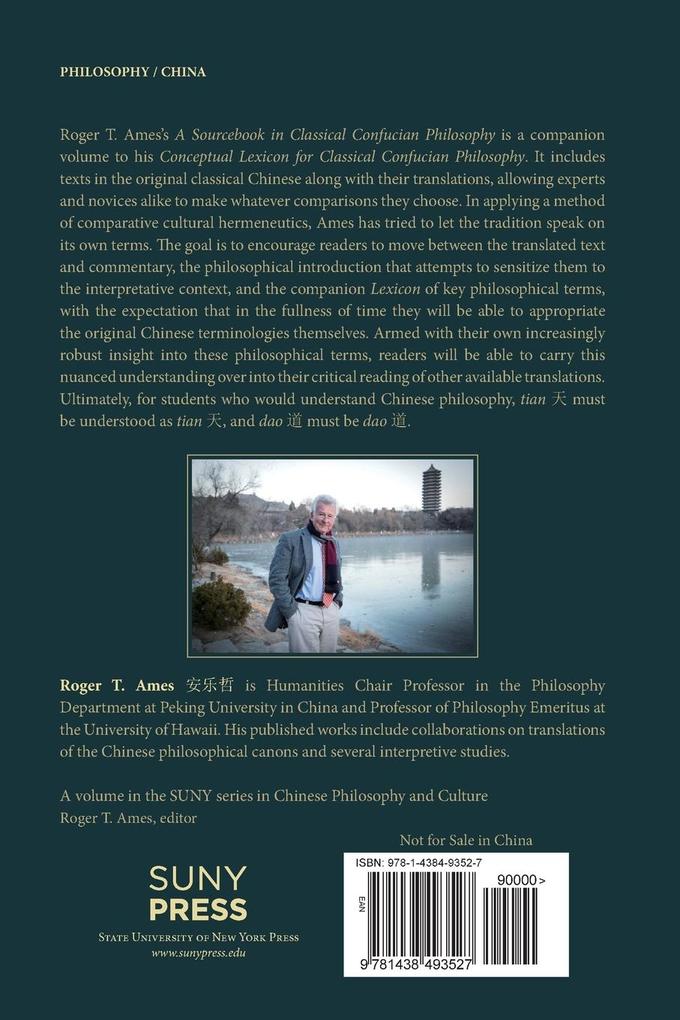 Weitere Ansicht: A Sourcebook in Classical Confucian Philosophy | Roger T. Ames