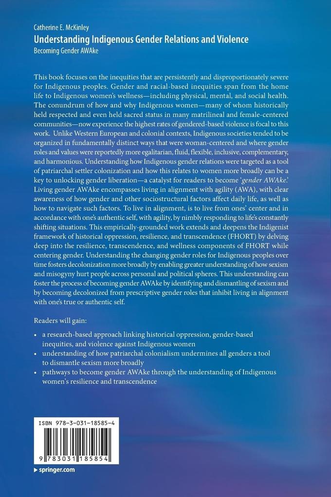 Weitere Ansicht: Understanding Indigenous Gender Relations and Violence | Catherine E. McKinley