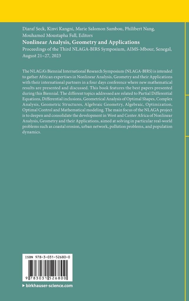 Weitere Ansicht: Nonlinear Analysis, Geometry and Applications