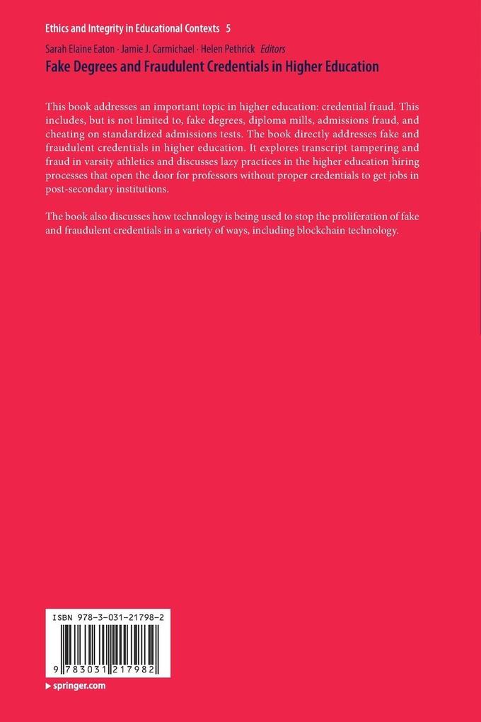 Weitere Ansicht: Fake Degrees and Fraudulent Credentials in Higher Education