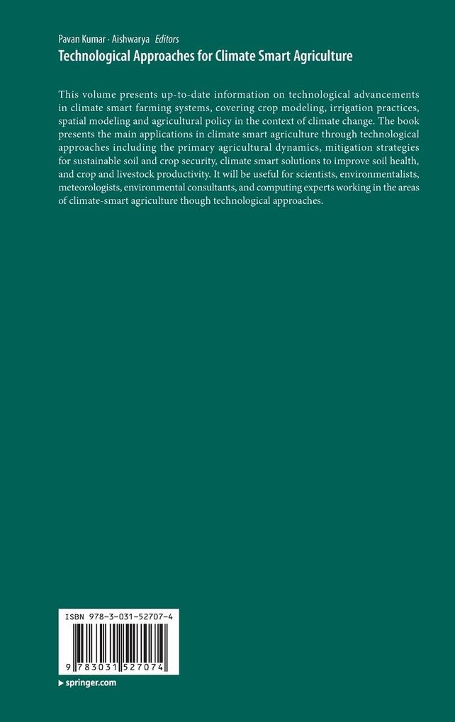 Weitere Ansicht: Technological Approaches for Climate Smart Agriculture