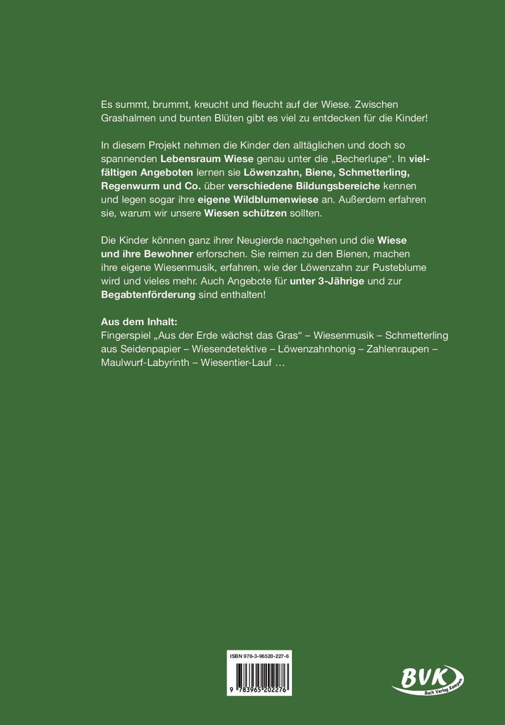 Weitere Ansicht: Kita aktiv Projektmappe Wiese | Svenja Ernsten