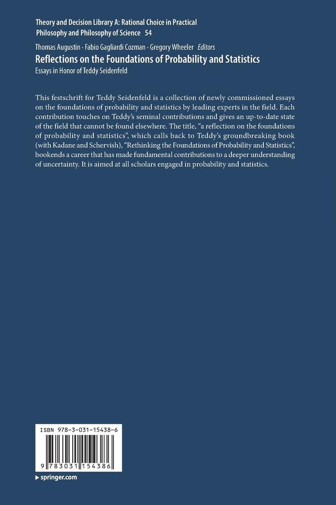 Weitere Ansicht: Reflections on the Foundations of Probability and Statistics