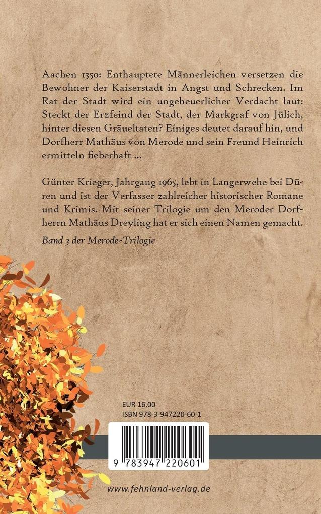 Weitere Ansicht: Merode-Trilogie 3 - Löwentod | Günter Krieger