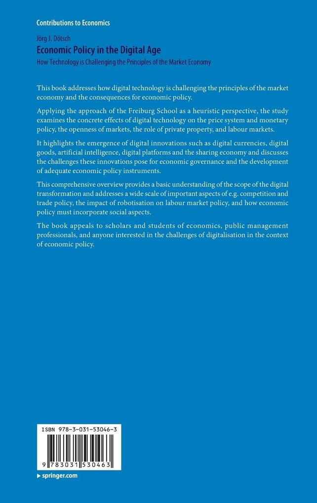 Weitere Ansicht: Economic Policy in the Digital Age | Jörg J. Dötsch