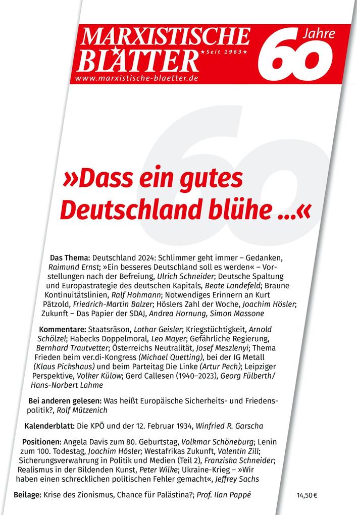 Produktbild: »Dass ein gutes Deutschland blühe ...«