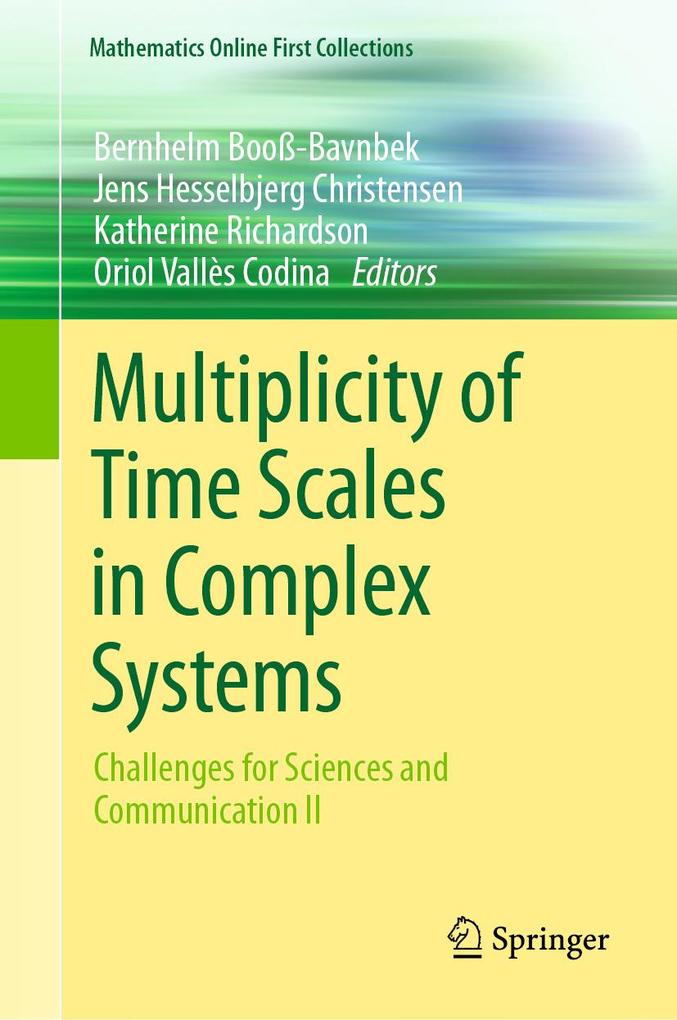 Produktbild: Multiplicity of Time Scales in Complex Systems