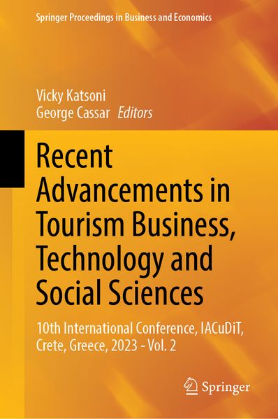 Produktbild: Recent Advancements in Tourism Business, Technology and Social Sciences
