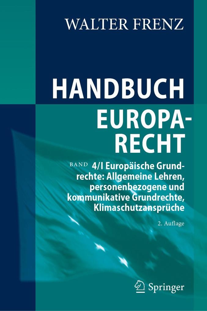 Produktbild: Handbuch Europarecht | Walter Frenz