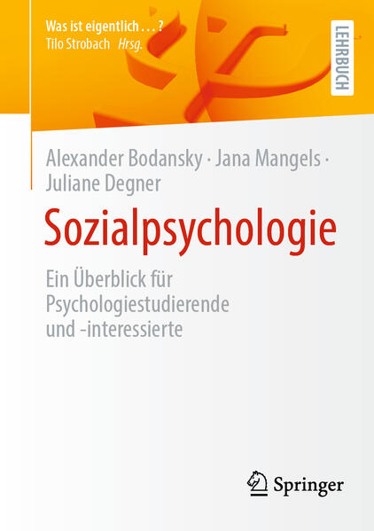 Produktbild: Sozialpsychologie | Juliane Degner, Jana Mangels, Alexander Bodansky