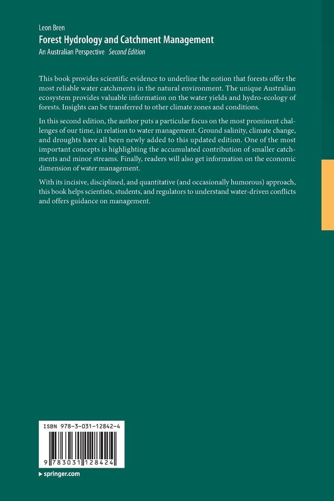 Weitere Ansicht: Forest Hydrology and Catchment Management | Leon Bren