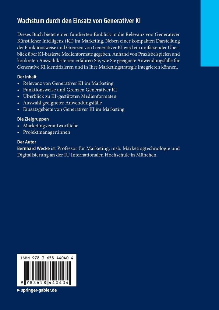 Weitere Ansicht: Wachstum durch den Einsatz von Generativer KI | Bernhard Wecke