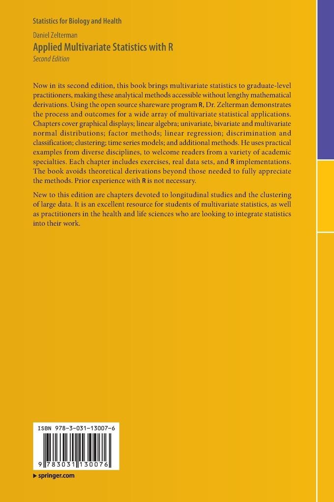Weitere Ansicht: Applied Multivariate Statistics with R | Daniel Zelterman