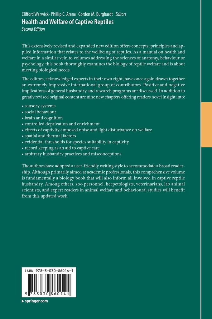Weitere Ansicht: Health and Welfare of Captive Reptiles