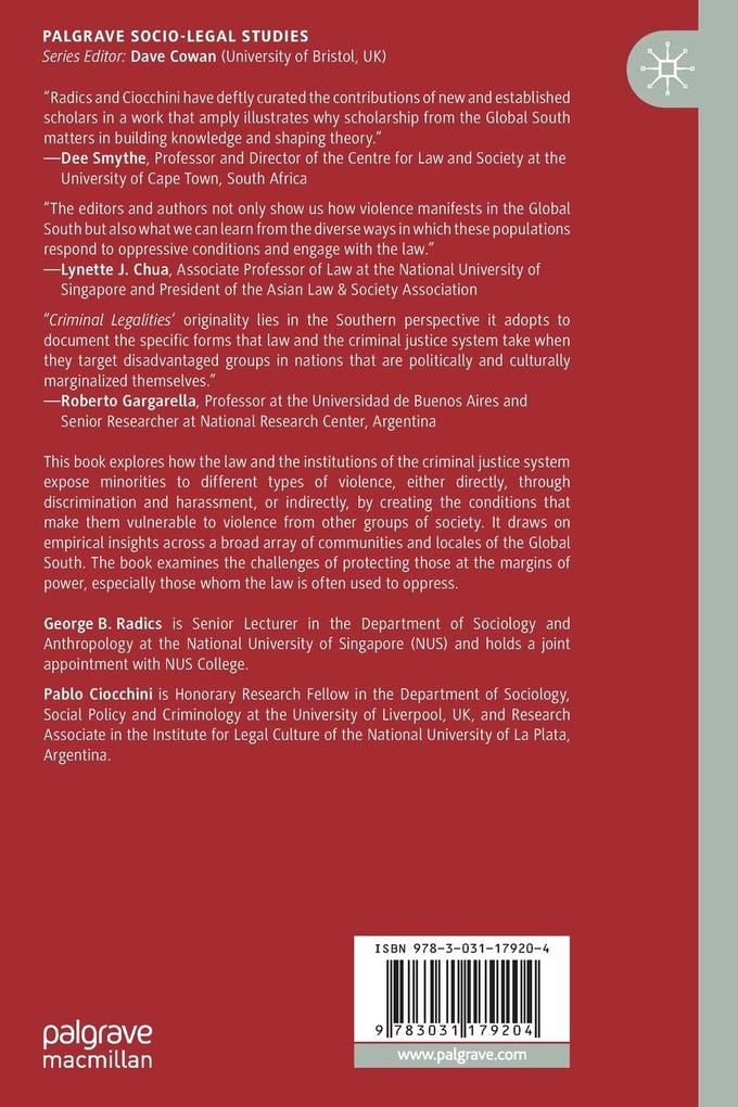 Weitere Ansicht: Criminal Legalities and Minorities in the Global South