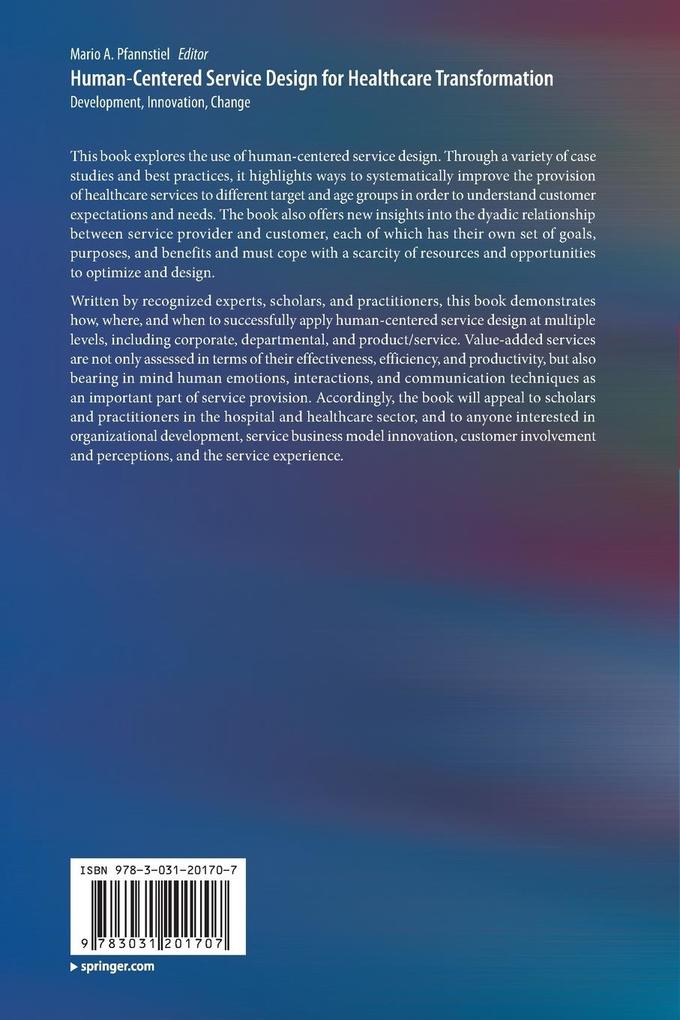 Weitere Ansicht: Human-Centered Service Design for Healthcare Transformation