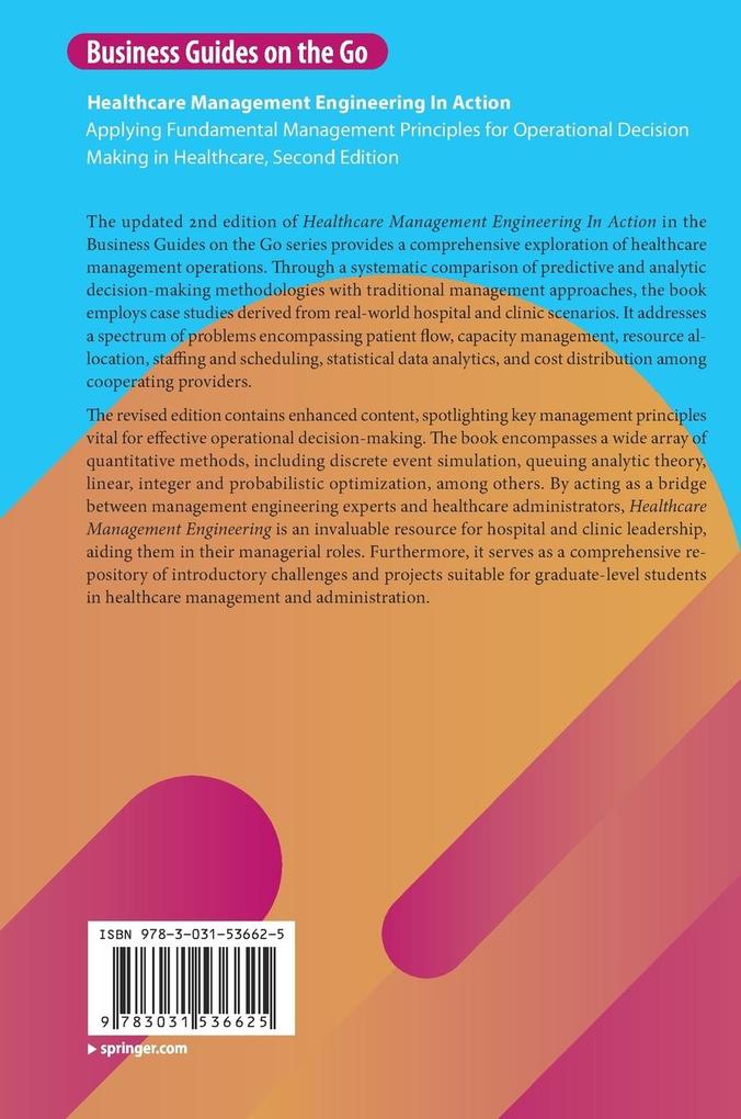 Weitere Ansicht: Healthcare Management Engineering In Action | Alexander Kolker