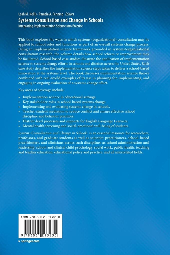 Weitere Ansicht: Systems Consultation and Change in Schools