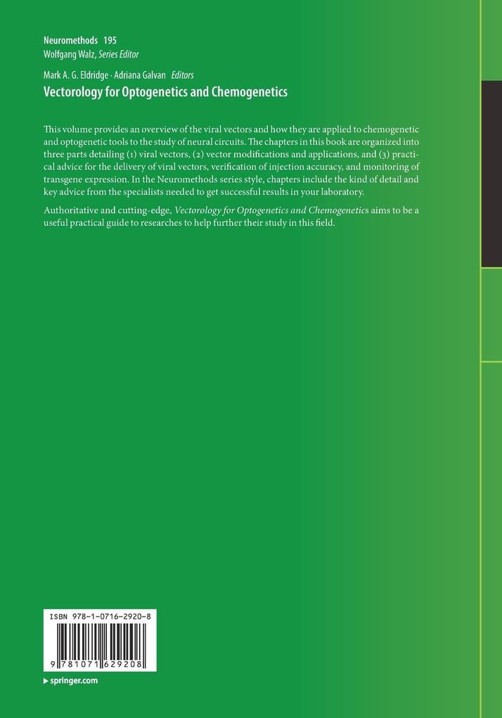 Weitere Ansicht: Vectorology for Optogenetics and Chemogenetics