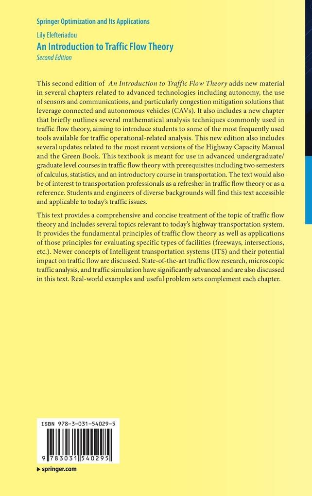 Weitere Ansicht: An Introduction to Traffic Flow Theory | Lily Elefteriadou