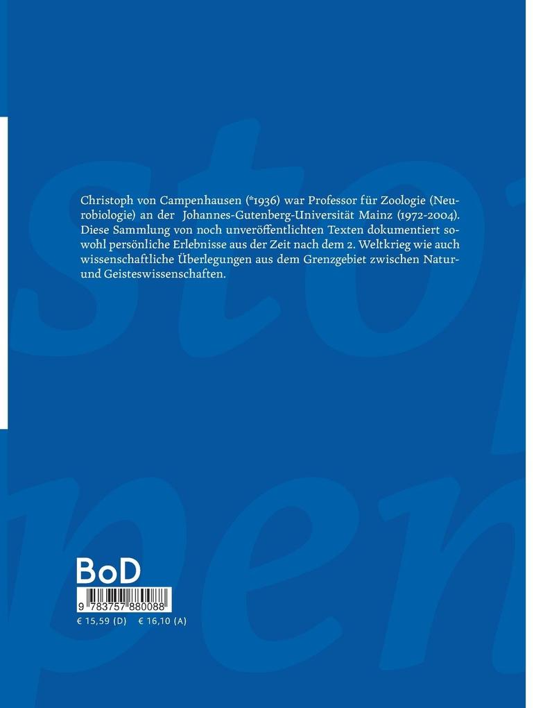 Weitere Ansicht: Anekdotisches aus dem Leben von Christoph von Campenhausen | Christoph von Campenhausen