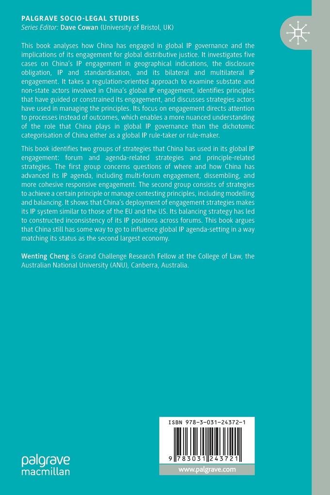 Weitere Ansicht: China in Global Governance of Intellectual Property | Wenting Cheng