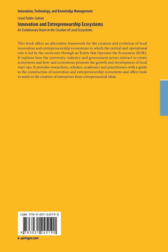 Weitere Ansicht: Innovation and Entrepreneurship Ecosystems | Israel Patiño-Galván