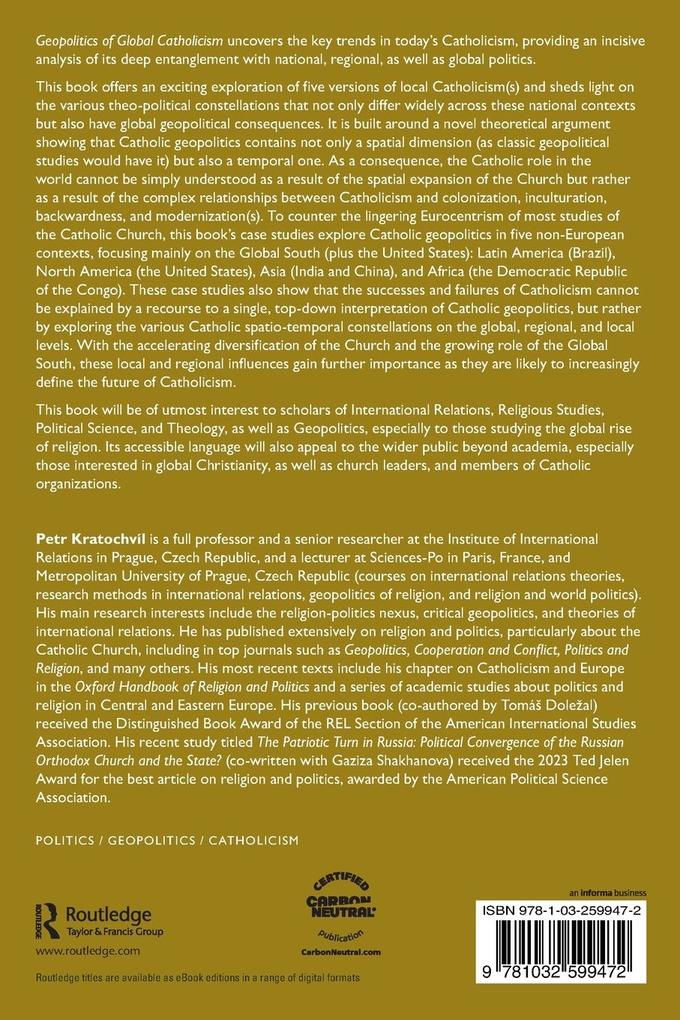 Weitere Ansicht: Geopolitics of Global Catholicism | Petr Kratochvíl