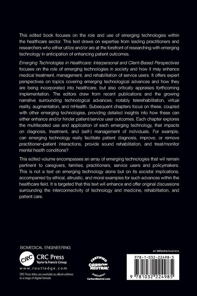 Weitere Ansicht: Emerging Technologies in Healthcare