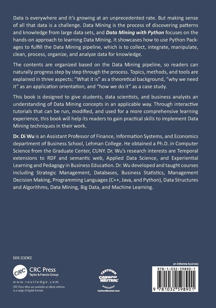 Weitere Ansicht: Data Mining with Python | Di Wu