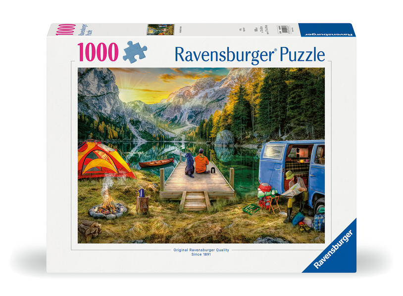 Produktbild: Erwachsenenpuzzle 1000 Teile - Campingurlaub