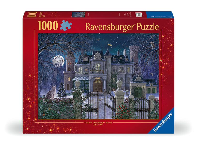 Produktbild: Erwachsenenpuzzle 1000 Teile - Die Weihnachtsvilla