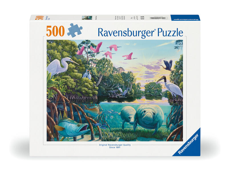 Produktbild: Erwachsenenpuzzle 500 Teile - Manatee Moments