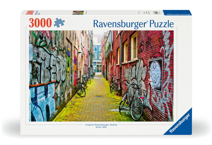 Produktbild: Erwachsenenpuzzle 3000 Teile - Street Art in Amsterdam