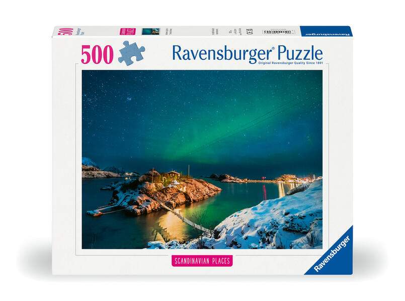 Produktbild: Erwachsenenpuzzle 500 Teile - Nordlichter in Tromsø, Norwegen