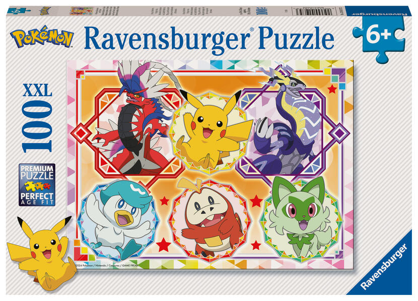Produktbild: Kinderpuzzle 100 XXL Teile - Pokémon Karmesin und Purpur