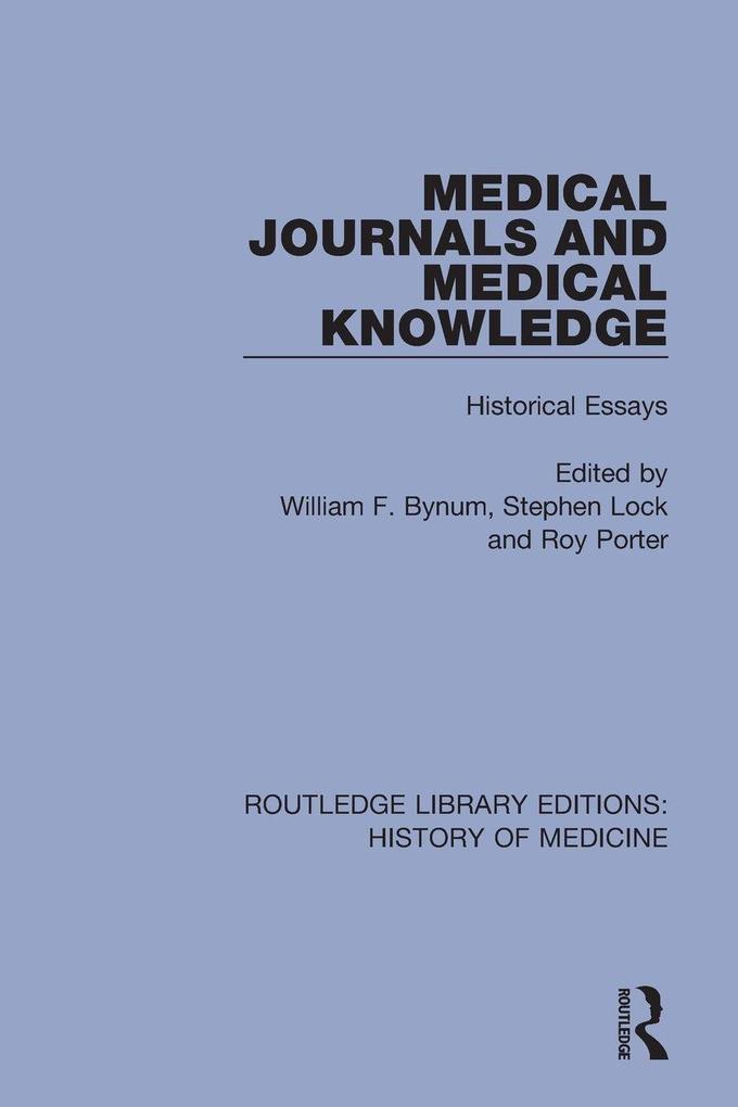 Produktbild: Medical Journals and Medical Knowledge