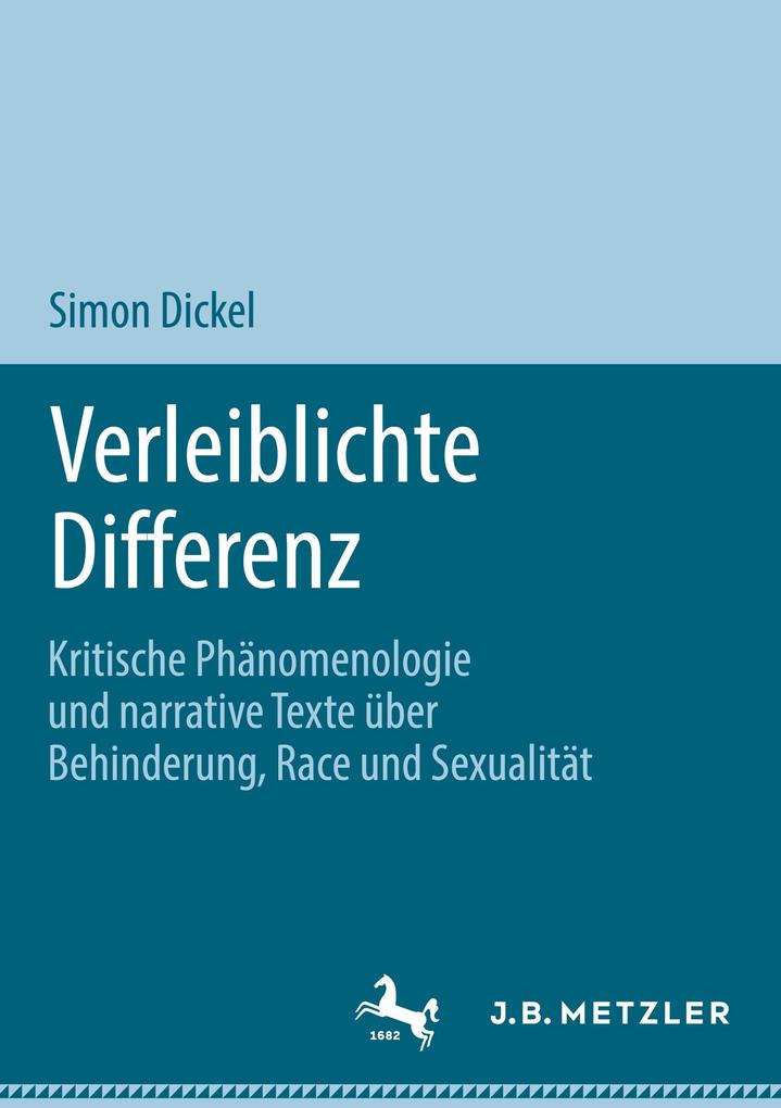 Produktbild: Verleiblichte Differenz | Simon Dickel
