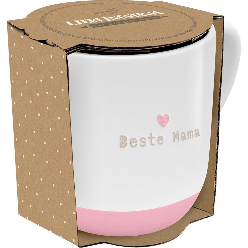 Weitere Ansicht: GRUSS & CO Tasse rund graviert, Motiv "Beste Mama"