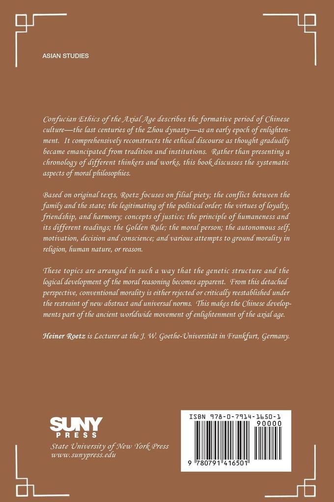 Weitere Ansicht: Confucian Ethics of the Axial Age | Heiner Roetz