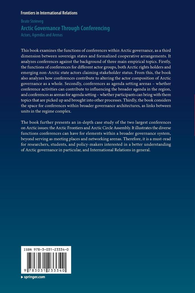 Weitere Ansicht: Arctic Governance Through Conferencing | Beate Steinveg