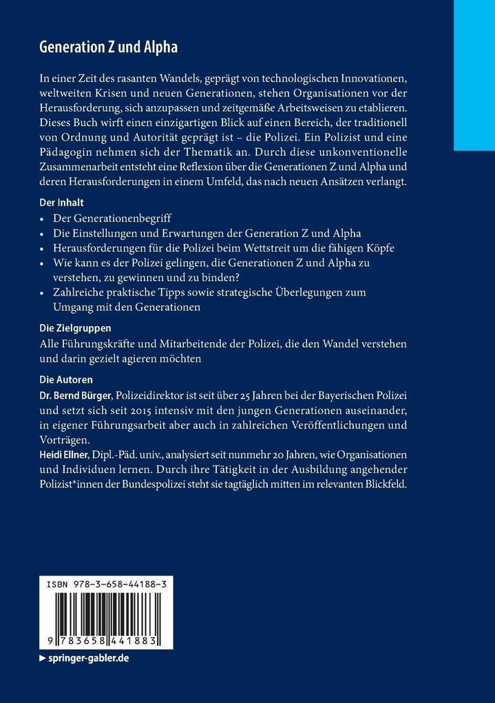 Weitere Ansicht: Generation Z und Alpha | Bernd Bürger, Heidi Ellner