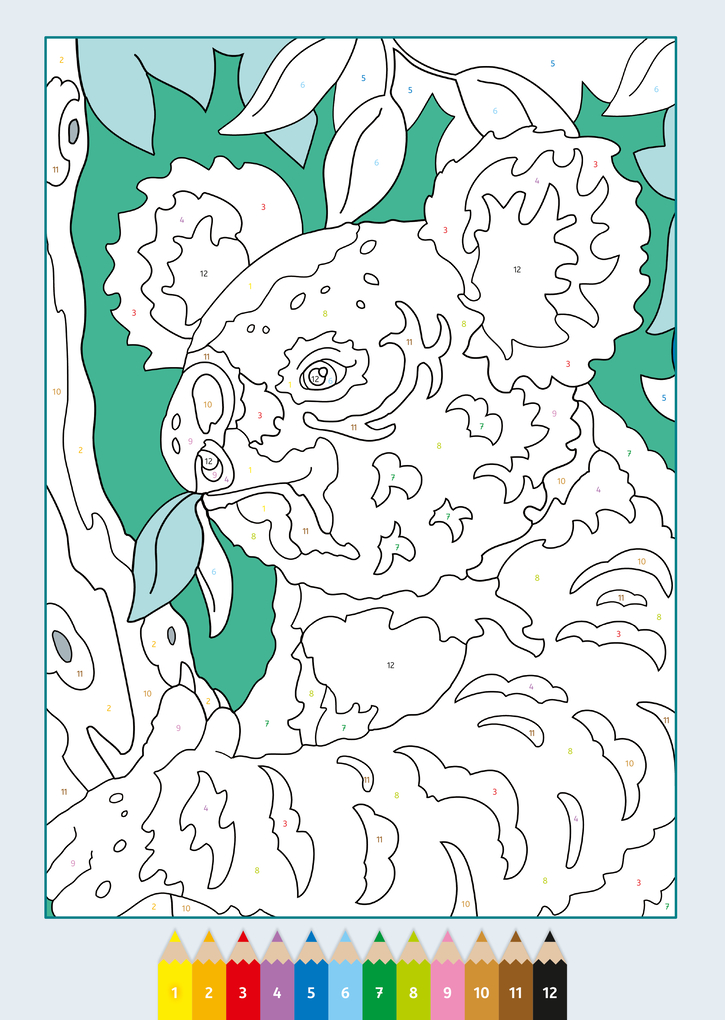 Weitere Ansicht: CreArt Malen nach Zahlen ab 7: Wilde Tiere